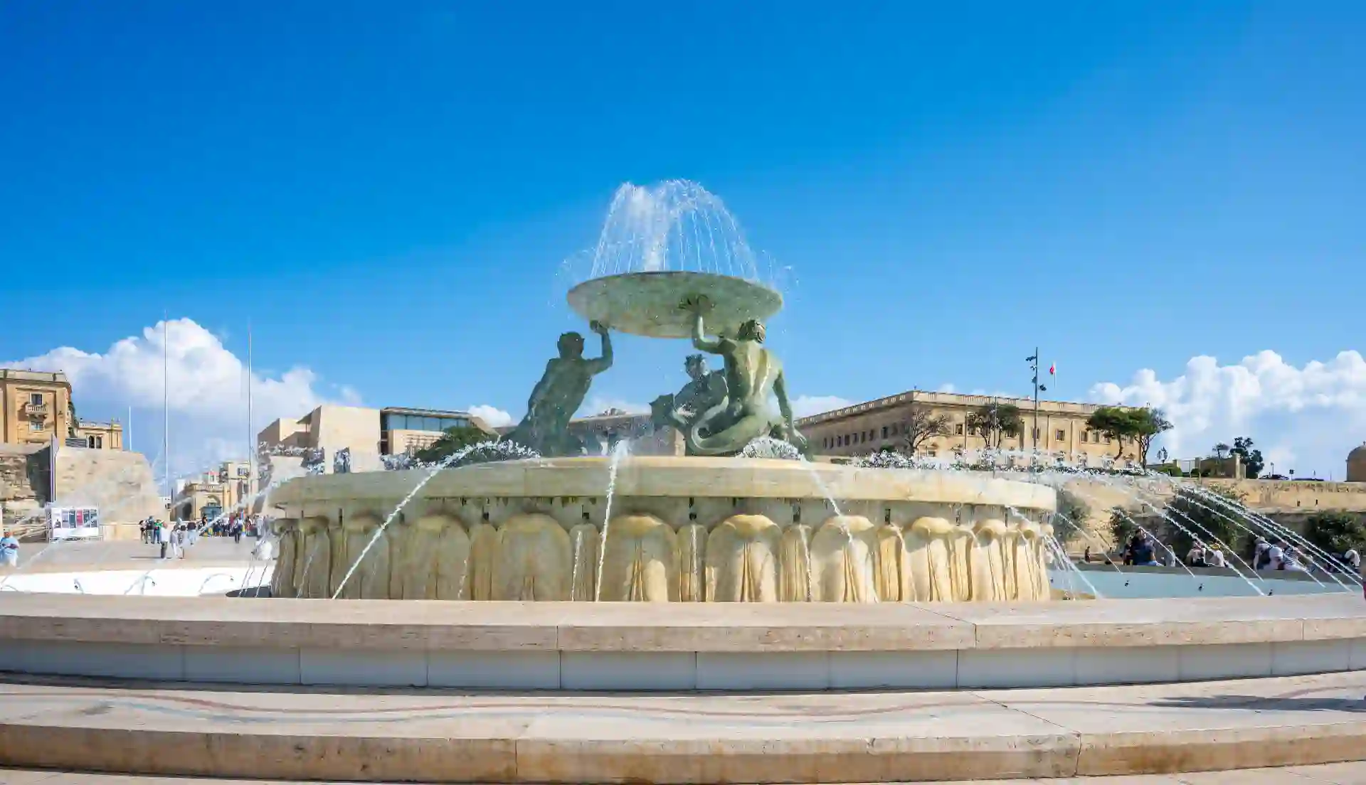 The Triton Fountain in Valletta
